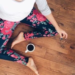 Albion Floral Print Full-Length Leggings